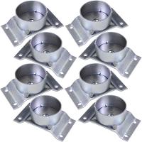 Kit 8 Chapinhas Elevada Com Tubo Pés Palito 5/16 Zincada - 1