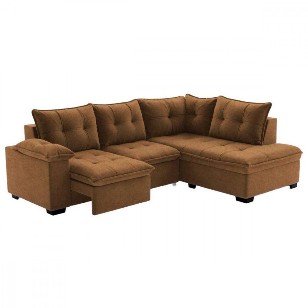 Sofá Sol New Taurino Com Madeira Pinus E Eucalipto Marrom Claro - 2