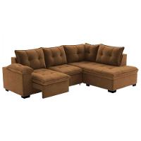 Sofá Sol New Taurino Com Madeira Pinus E Eucalipto Marrom Claro - 2