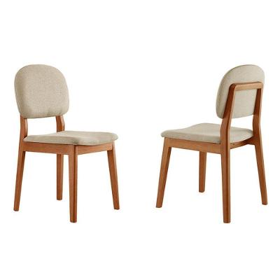 Kit 2 Cadeiras évora - Móveis Minas Linho Off