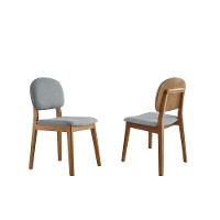 Kit 2 Cadeiras Siena - Móveis Minas Linho Cinza