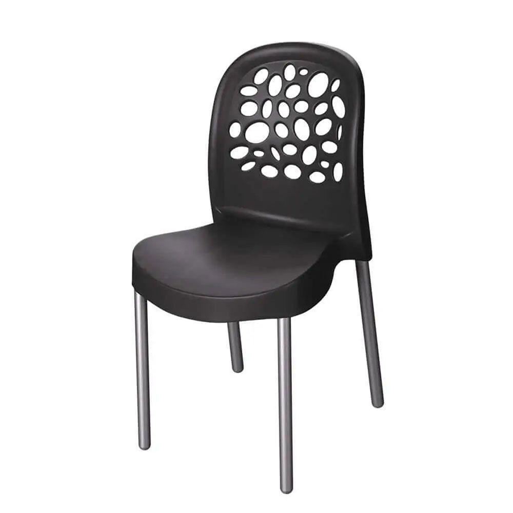 Cadeira Deluxe Forte Plástico Preto - 1