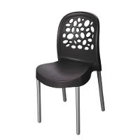 Cadeira Deluxe Forte Plástico Preto - 1