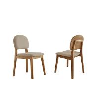 Kit 2 Cadeiras Siena - Móveis Minas Veludo Bege - 3