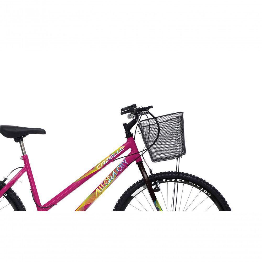 Bicicleta Colli Cazelle Allegra Aro 26 Freio V-brake Quadro 18 Rosa Neon - 4
