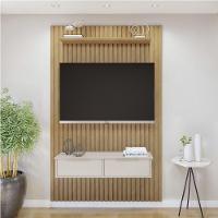 Painel Suspenso 138 Cm Com Nicho Vitória 100% Mdf Cinamomo/off White - 1