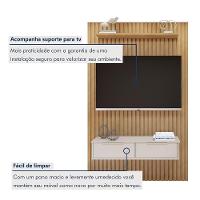 Painel Suspenso 138 Cm Com Nicho Vitória 100% Mdf Cinamomo/off White - 7