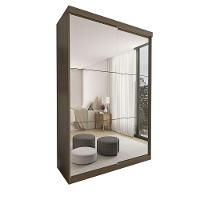 Guarda Roupa Solteiro Lila 2 Portas 6 Espelhos Minastex Freijó - 2