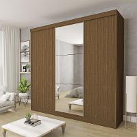 Guarda Roupa Casal Evidence 3 Portas E 3 Espelhos Minastex Freijó - 1