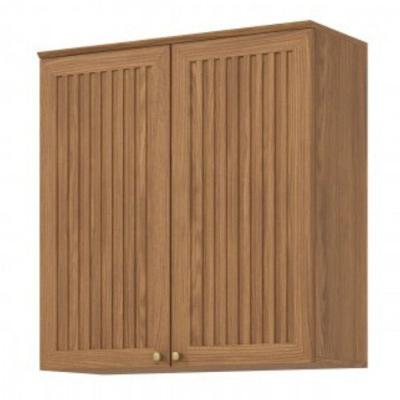 Armário Aéreo 2 Portas Ripadas 80cm Requinte Henn Nature