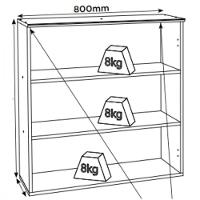 Armário Aéreo 2 Portas Ripadas 80cm Requinte Henn Nature