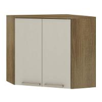 Armário Aéreo 2 Portas Canto Diagonal Isis Luciane Avela/mocca - 1