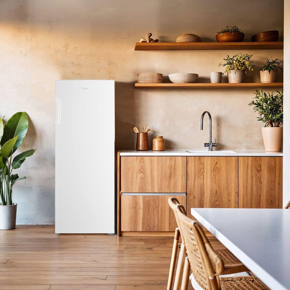 Freezer Vertical Midea 1 Porta 196L 2 Em 1 Branco MDRU276FZA012 220V - 9