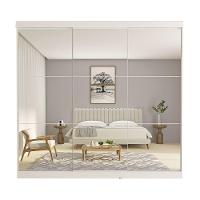 Guarda Roupa Casal Isabela 3 Portas E 9 Espelhos Minastex Branco - 1