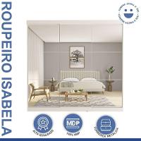 Guarda Roupa Casal Isabela 3 Portas E 9 Espelhos Minastex Branco - 10