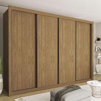 Guarda Roupa Casal Milano 4 Portas 4 Gavetas Minastex Carvalho - 1