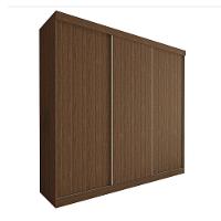 Guarda Roupa Casal Cronos 3 Pts De Correr 4 Gavetas Minastex Freijó - 6