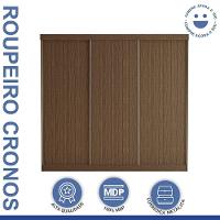 Guarda Roupa Casal Cronos 3 Pts De Correr 4 Gavetas Minastex Freijó - 10