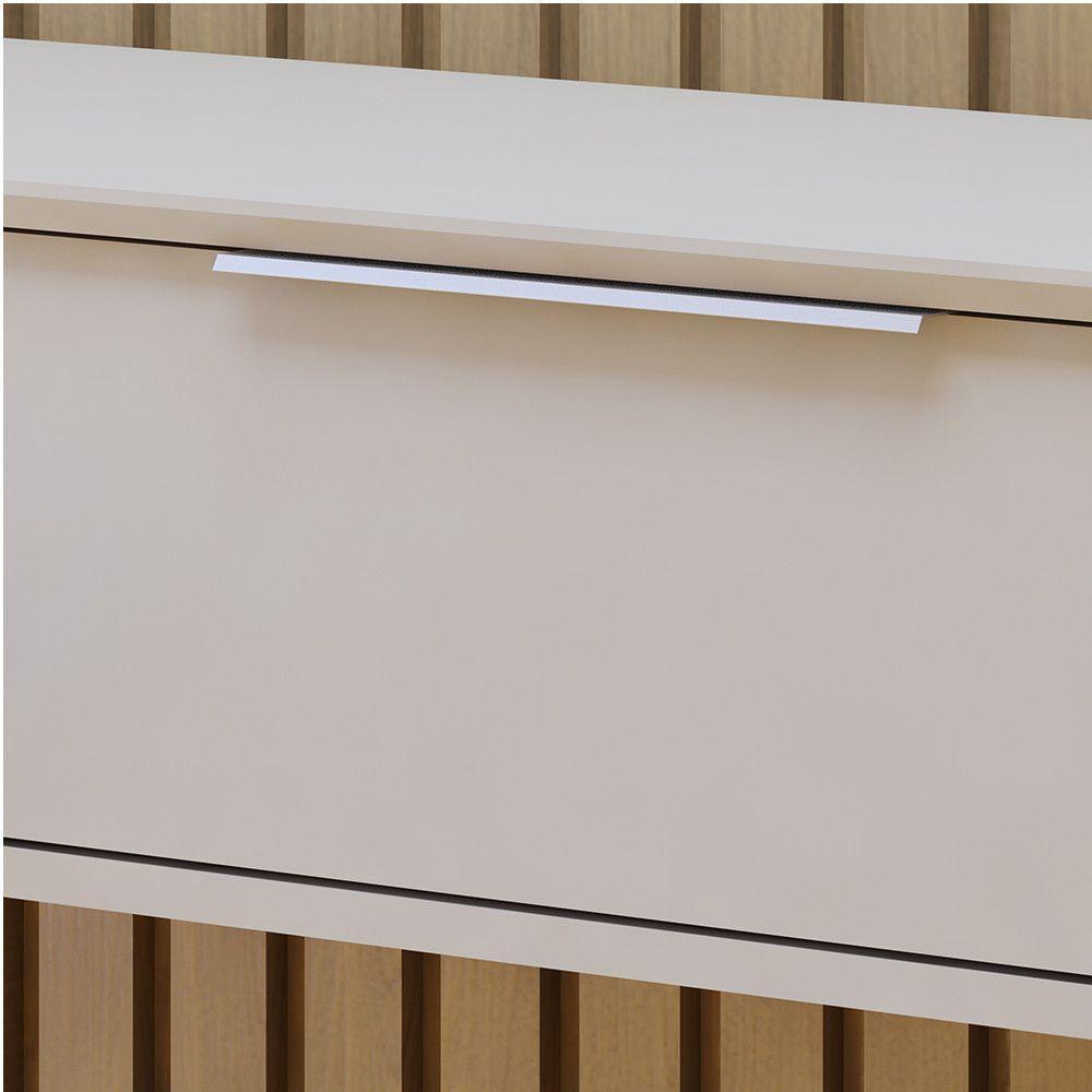 Painel Suspenso 227,6 Cm Com Nicho Vitória 100% Mdf Cinamomo/off White - 10