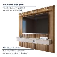 Painel Suspenso 227,6 Cm Com Nicho Vitória 100% Mdf Cinamomo/off White - 2
