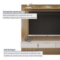 Painel Suspenso 227,6 Cm Com Nicho Vitória 100% Mdf Cinamomo/off White - 6