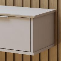 Painel Suspenso 227,6 Cm Com Nicho Vitória 100% Mdf Cinamomo/off White - 8