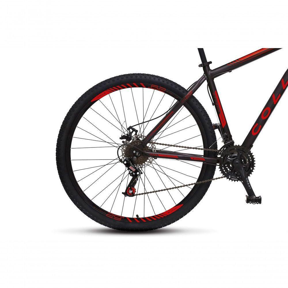Bicicleta Athena Aro 29 Em Aço Com 21 Marchas Colli Preto Fosco/vermelho - 3
