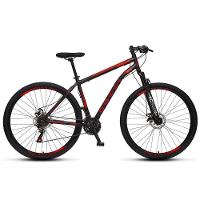 Bicicleta Athena Aro 29 Em Aço Com 21 Marchas Colli Preto Fosco/vermelho - 1