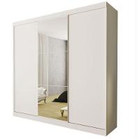 Guarda Roupa Casal Evidence 3 Portas E 3 Espelhos Minastex Branco - 2