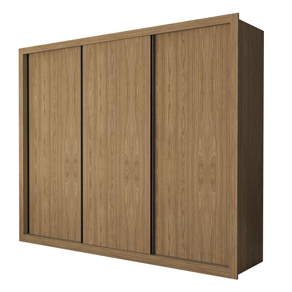 Guarda Roupa Casal Nápoli 3 Portas 6 Gavetas Minastex Carvalho - 2
