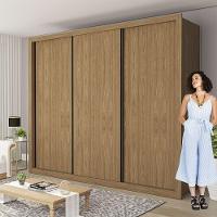 Guarda Roupa Casal Nápoli 3 Portas 6 Gavetas Minastex Carvalho - 6
