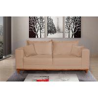 Sofá Fixo Living 3 Lugares Pequim 2.00m Veludo Bege - 2