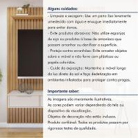 Painel Suspenso 182,8 Cm Com Nicho Vitória 100% Mdf Cinamomo/grafite - 10