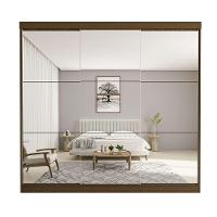 Guarda Roupa Casal Isabela 3 Portas E 9 Espelhos Minastex Freijó - 1