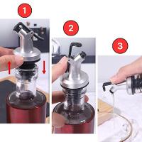 Porta Azeite Vinagre Com Dosador 300ml Inox Premium - 3