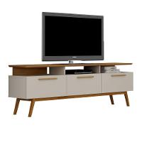 Rack Para Tv São Paulo Até 70 Polegadas 1 Porta Valdemóveis Off White Com Cinamomo - 2