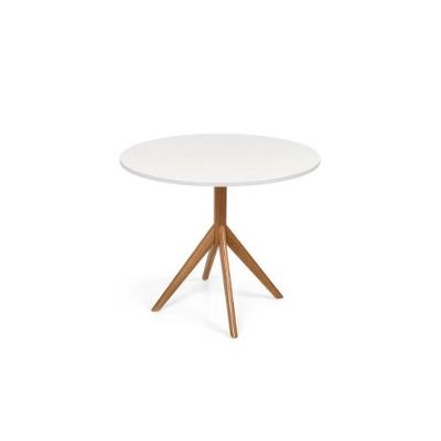 Mesa De Jantar Maitê 80cm Redonda Branca