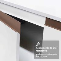 Kit Com Dois Balcões De Cozinha 2 Portas 3 Gavetas (com Tampo) Branco Reims Madesa Branco - 5