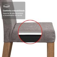 Conjunto Sala De Jantar Mesa Tampo De Vidro 4 Cadeiras Zion Madesa Rustic/silver - 9