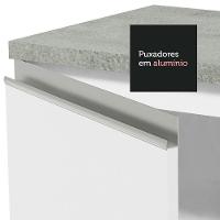 Armário Gabinete Para Banheiro 180cm 3 Portas 3 Gavetas Madesa Branco - 8