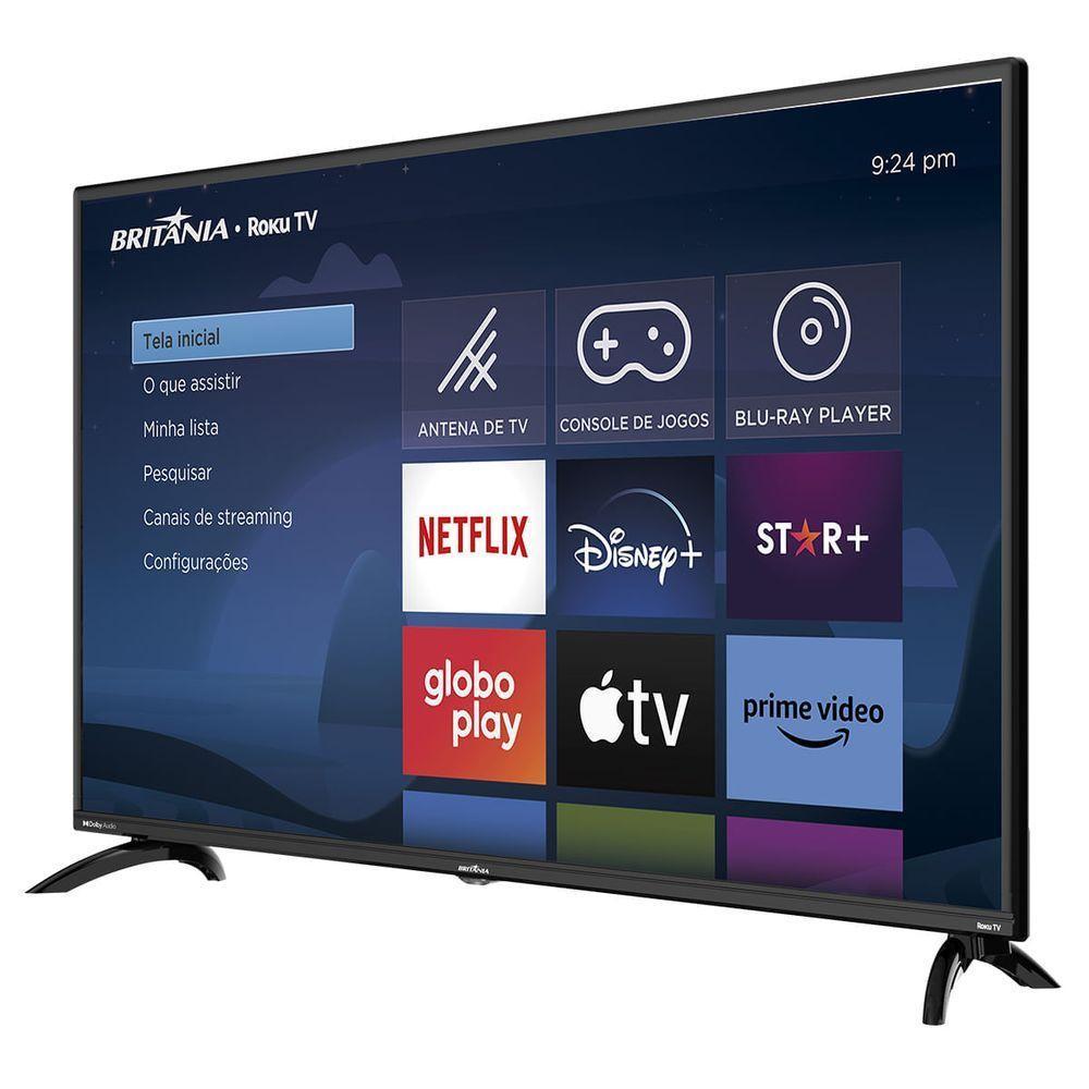 Smart TV 42” Britânia BTV42G6FR2CP Roku TV Dolby Audio Bivolt - 4