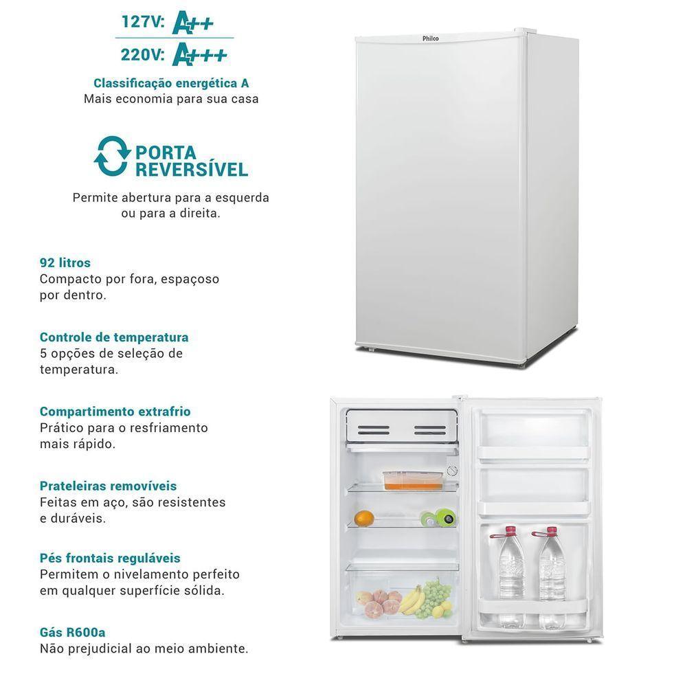Frigobar Philco 93L 6 Níveis de ajustes PFG114 220V - 5