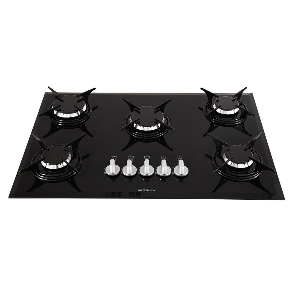 Cooktop De Embutir A Gás Britânia 5 Queimadores BCT5P Bivolt - 1