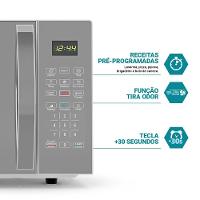Micro-ondas 25L Philco 1100W Limpa Fácil PM26S 220V - 3