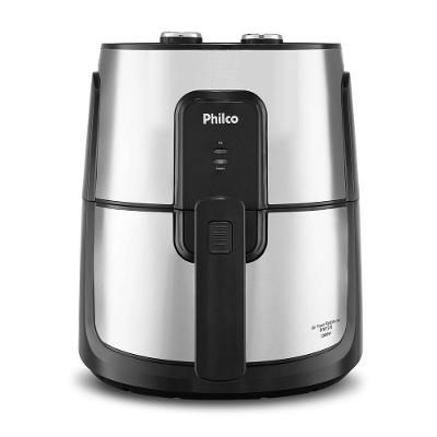 Air Fryer Philco PFR15PI 4,4L 1500W Antiaderente com Cesto Removível Prata 220V