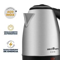 Chaleira Elétrica Britânia 1,8L Inox BCHE18A 220V - 2