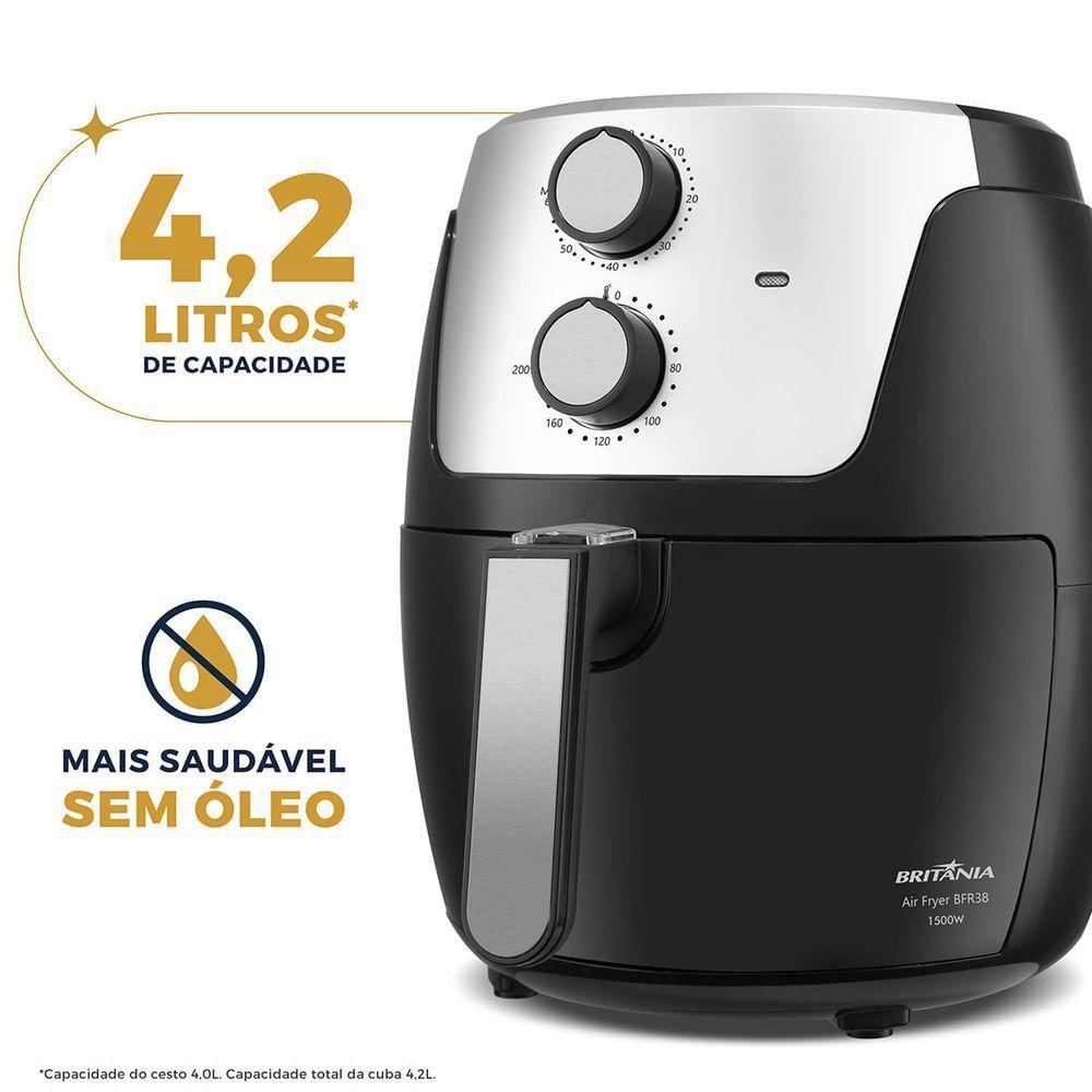 Air Fryer Britânia 4,2L Dura Mais 1500W BFR38 110V - 4