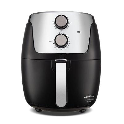 Fritadeira Air Fryer Britânia BFR38 4,2L 1500W Timer 60 Minutos Preto 110V