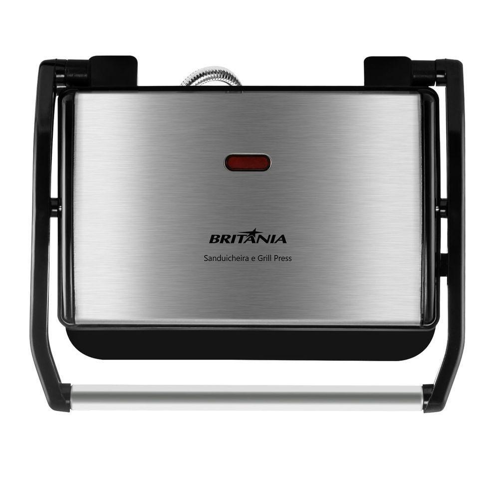 Sanduicheira E Grill Britânia BGR27I Press 2 Em 1 850W 220V - 4