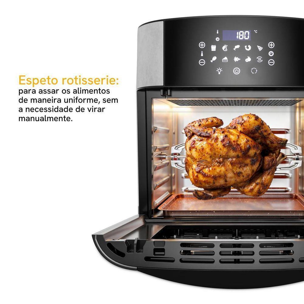 Air Fryer Kitchen Art 16L 4 em 1 com Espeto Rotisserie KAF16A 110V - 4
